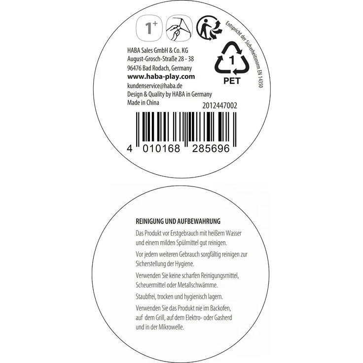 HABA Glitzerbecher Bauernhof – Kinderbecher mit funkelndem Glitzer-Effekt, perfekt für Wasser, Saft & Tee, Praktisch für kleine Hände – 2012447002 – Bild 8