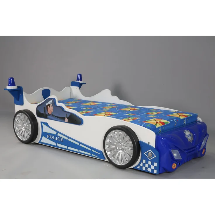 Kinderbett Polizei mit Lattenrost & Matratze 90x200cm – Bild 2