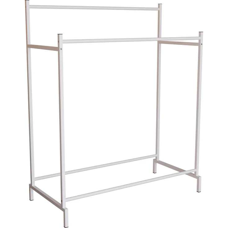 VCM Kleiderschrank Labol L 919466 Weiß H. 136 x B. 103 x T. 52 cm – Bild 2