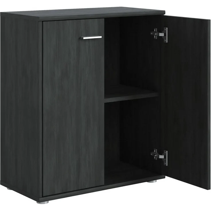 CARO-Möbel Highboard TOMMY, Kommode Sideboard Schrank in verschiedenen Farben 2 Türen Wohnzimmer A – Bild 2