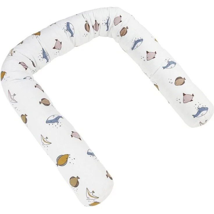 Meyco Baby Nestchenschlange Sea Multicolour, (100% Baumwolle, 1-tlg), 180cm