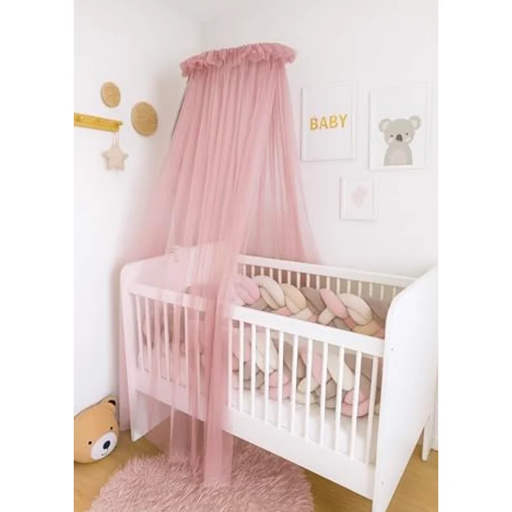 Baby Fancyroom Betthimmel Baby Fancyroom Betthimmel für Babybett Gitterbett 300x180cm Tüll, Handgefertigt, aus feinem Premium Tüll – Bild 2