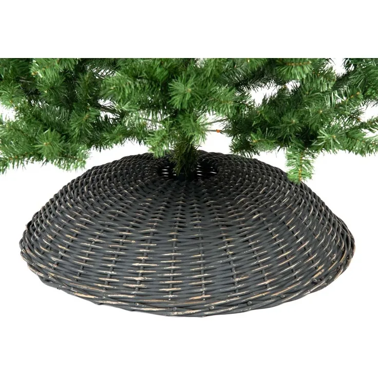 Westmann Rattan Weihnachtsbaum Rock Santa-3 | Grau