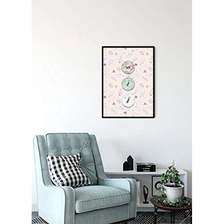 Komar Disney Wandbild Minnie Mouse Buttons, Kunstdruck für Kinderzimmer, Größe 40x50cm, ohne Rahmen, Made in Germany – Bild 4