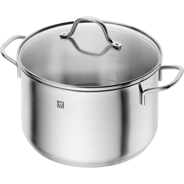 ZWILLING Flow Kochtopf-Set, 5-teilig, 4 Deckel, Induktionsgeeignet, Edelstahl, Silber – Bild 4