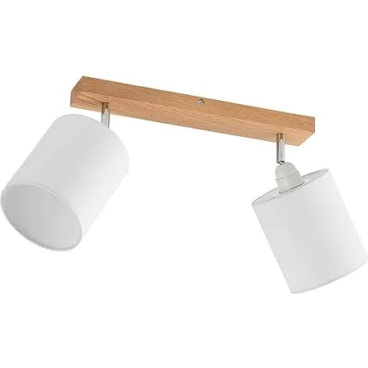 Lindby Deckenstrahler Imarin, Holz IP20, 2 x 15 W LED