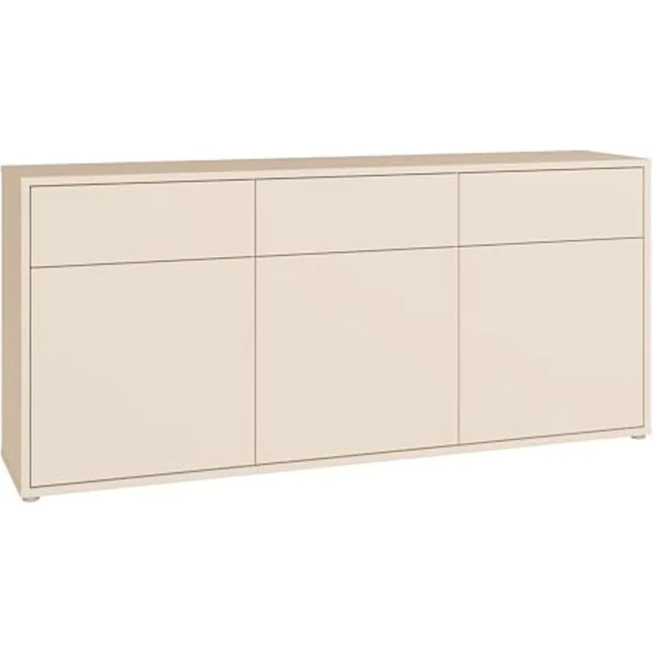 FORTE Sideboard Alice Springs, Sideboard, Breite 184,2 cm, viel Stauraum, Schubkästen mit Vollauszug, Push to open, grifflos