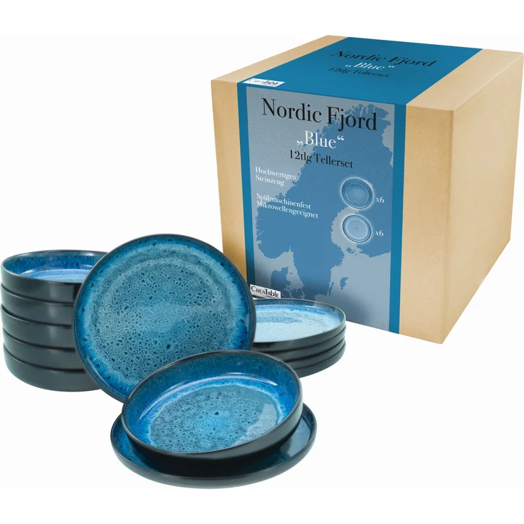 Nordic Fjord Blue, Tafelservice 12-tlg (mo) – Bild 1