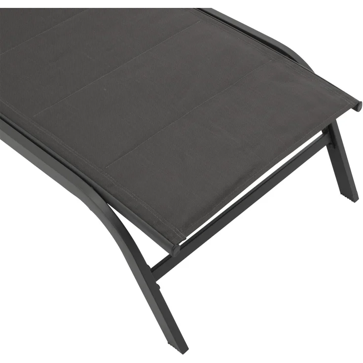 DEGAMO Rollliege RIVA, Metall anthrazit, Bezug Kunstgewebe gepolstert grau, verstellbar – Bild 5