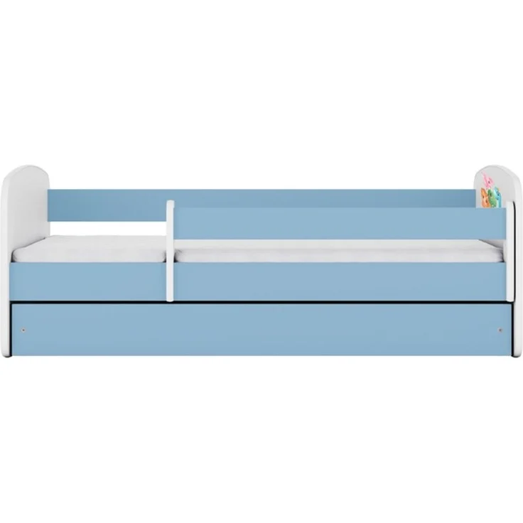 Raumhirsch Furniture Kinderbett 70x140, 80x160, 80x180 cm - Komplettset mit Schublade (Bett für Mädchen, Einzelbett Kinder 2–12, mit Rausfallschutz & Lattenrost), verschiedene Farben & Designs – Bild 4