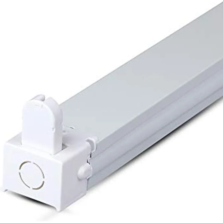 V-TAC 6052 Halter Fassung für LED Leuchtröhre, vorverdrahtet, 60 cm, VDE/CE/COC zertifiziert