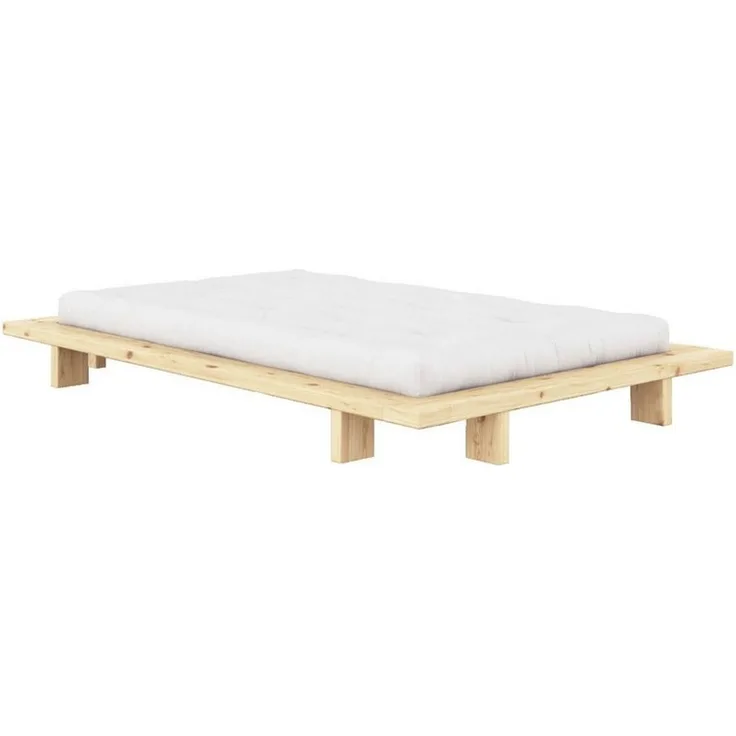 Karup Design Bettgestell Bettgestell JAPAN BED Futonbett aus FSC®-zertifiziertem Massivholz (Mit Lattenrost), zeitlos, bequem & in mehreren Farben und Größen erhältlich