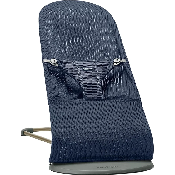 BabyBjörn Bliss Mesh Babywippe Marineblau Blau – Bild 1