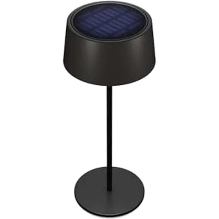 RealPower LED TableLight 300 Solar Schwarz Universal IP44 4 W LED 3000 K – Bild 1