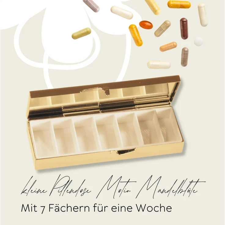 MediMuc Pillendose für 7 Tage von Fridolin - mit Spiegel - Modellauswahl, Tablettendose, Pillendose, Tabletten Organizer, Tabletten Dose – Bild 3