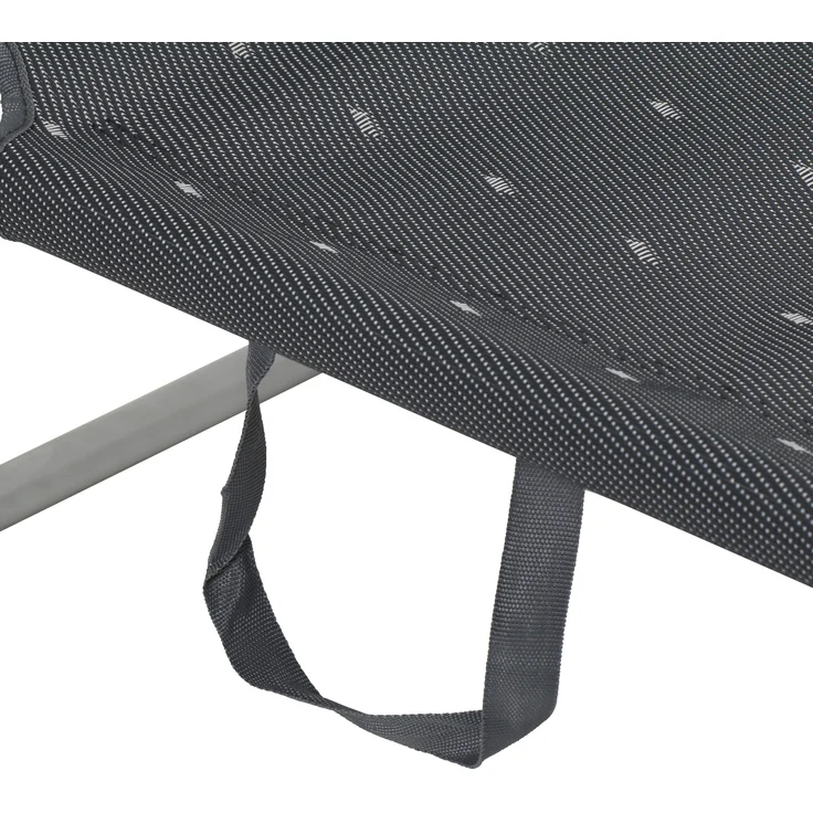 greemotion XXL Liege Lucca, klappbar, 5-fach verstellbare Rückenlehne, ergonomisch, Aluminium, wetterfest, leicht, Textilene, grau – Bild 6