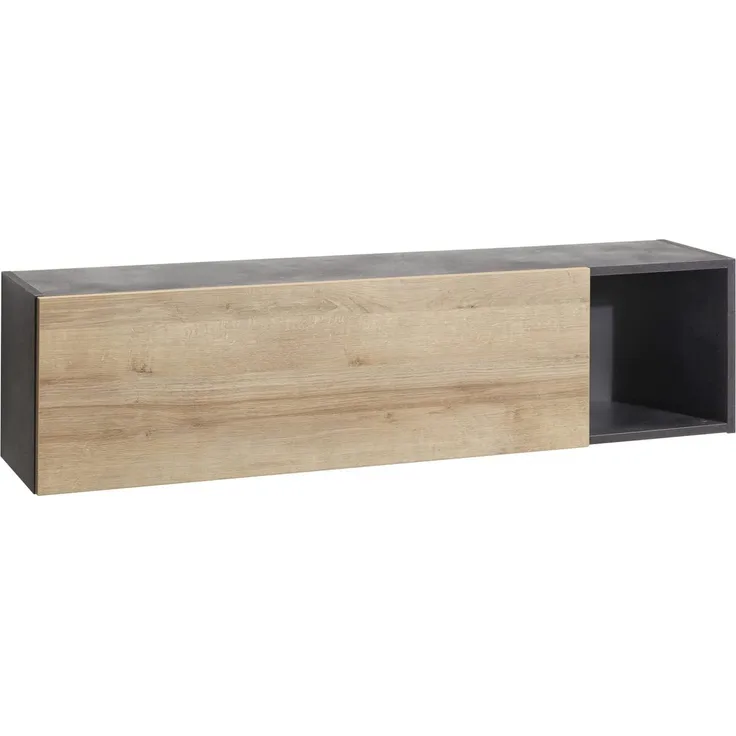 Composad Wandschrank, Holzwerkstoff, grau, (LxAxP) 140. 00x35. 00x30. 10 cm
