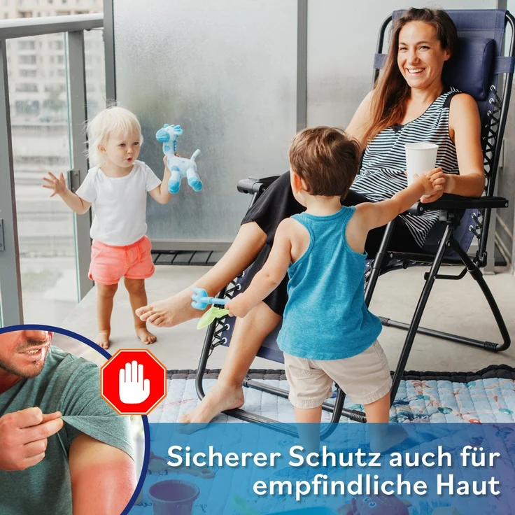 EASYmaxx Sonnenschirm rechteckig, 230 x 140 cm für Balkon und Terasse, mit praktischer Handkurbel & Sonnenschutz UV-Schutz 40+ – Bild 5