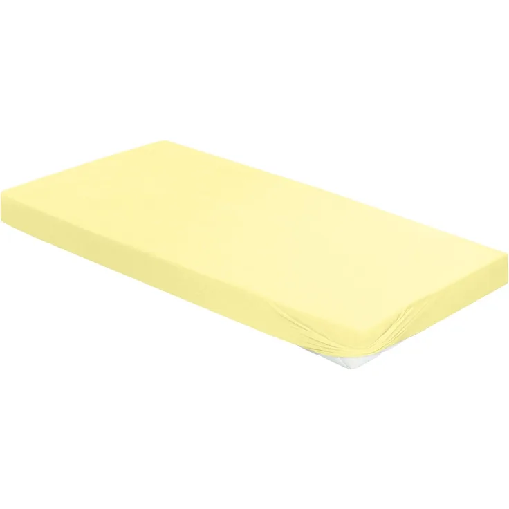 Irisette Mako-Jersey Betttuch Jupiter 0008 limone 190x200 cm 8-47 limone