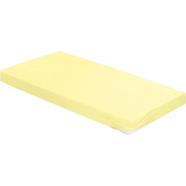 Irisette Mako-Jersey Betttuch Jupiter 0008 limone 190x200 cm 8-47 limone – Bild 1