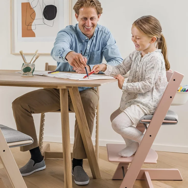 Stokke 'Tripp Trapp' Hochstuhl, hazy grey, höhenverstellbar, Buche massiv, bis 110 kg – Bild 6