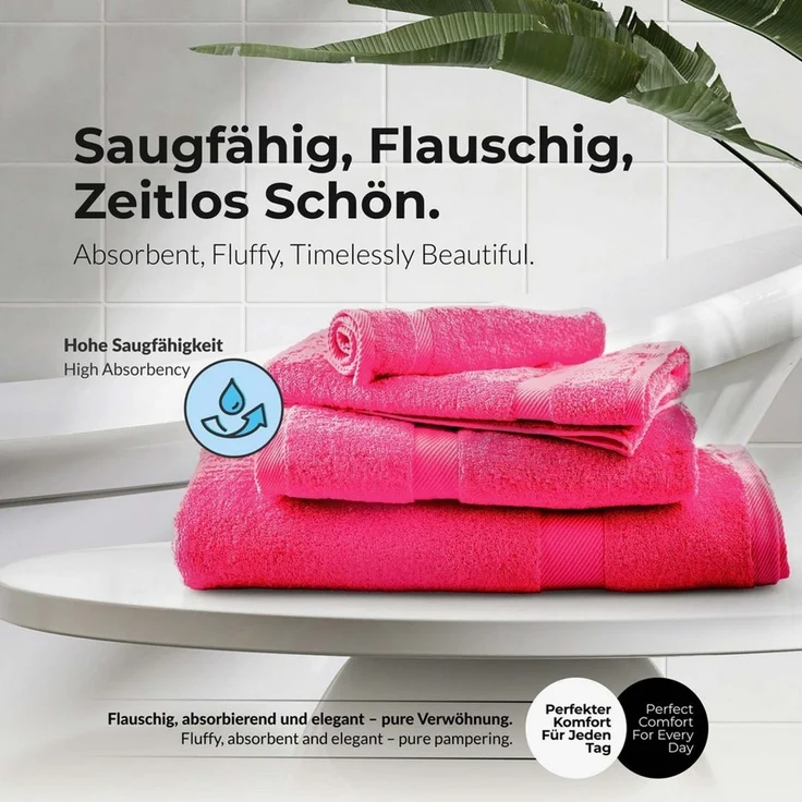 etérea Himmlische Qualität Handtücher etérea 10er Pack Handtücher Carli Handtuch Bulkset, Baumwolle (Packung, 4-St) – Bild 4
