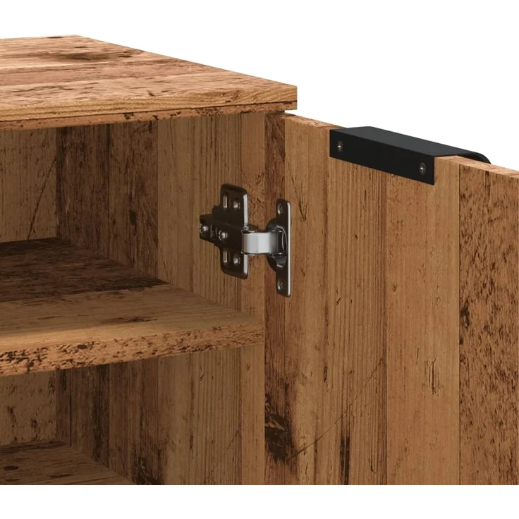 vidaXL Schuhschrank Altholz-Optik 59x35x100,5 cm Holzwerkstoff 856993 – Bild 7