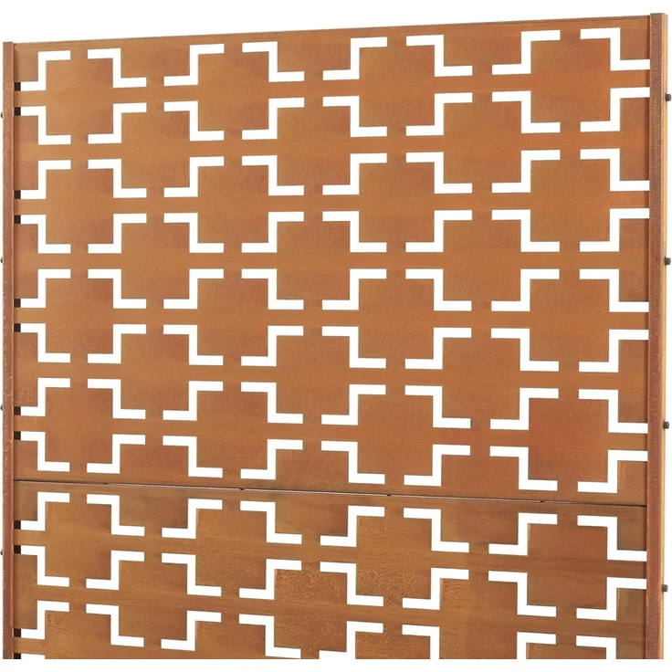 Trennwand Basciano Cortenstahl 180x90 cm Edelrost [casa. pro] – Bild 5