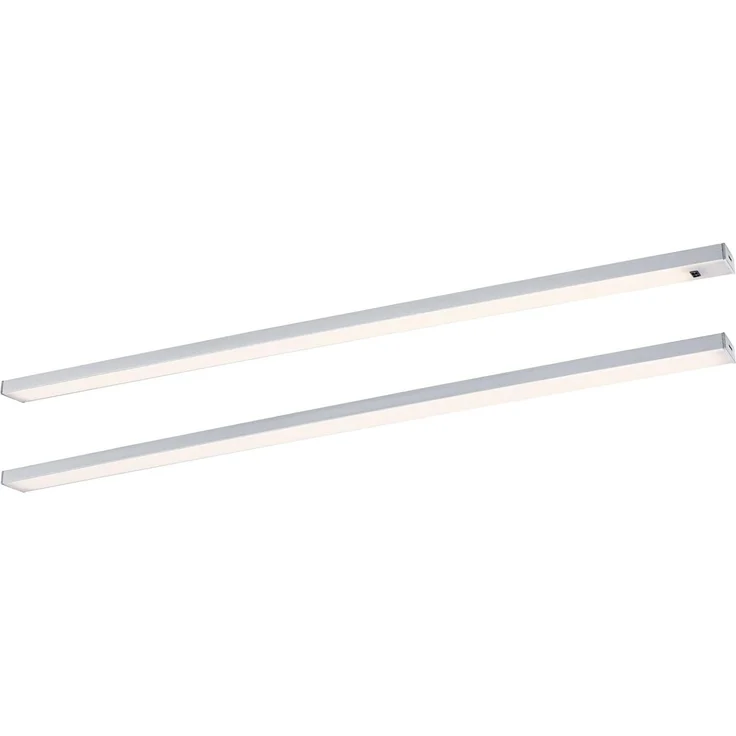LED Unterschrankleuchte Inline Starterset 3000K dimmbar 2x6W 550x26mm 2x500lm 230/24V Chrom matt – Bild 9