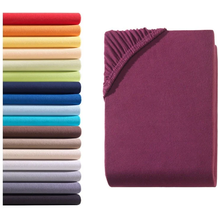 Hometex Premium Textiles Spannbettlaken Jersey Spannbettlaken 100% Baumwolle, Jersey, Gummizug: Rundumgummizug, Premium-Jersey Matratzenhöhe bis 23 cm – Bild 1