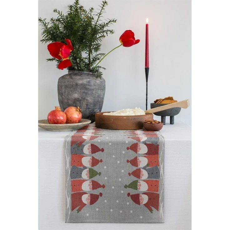 EKELUND MASTER WEAVERS 1692 Tischläufer Tischläufer Tomtemöte 35x80 cm, Pixel gewebt (6-farbig) – Bild 2