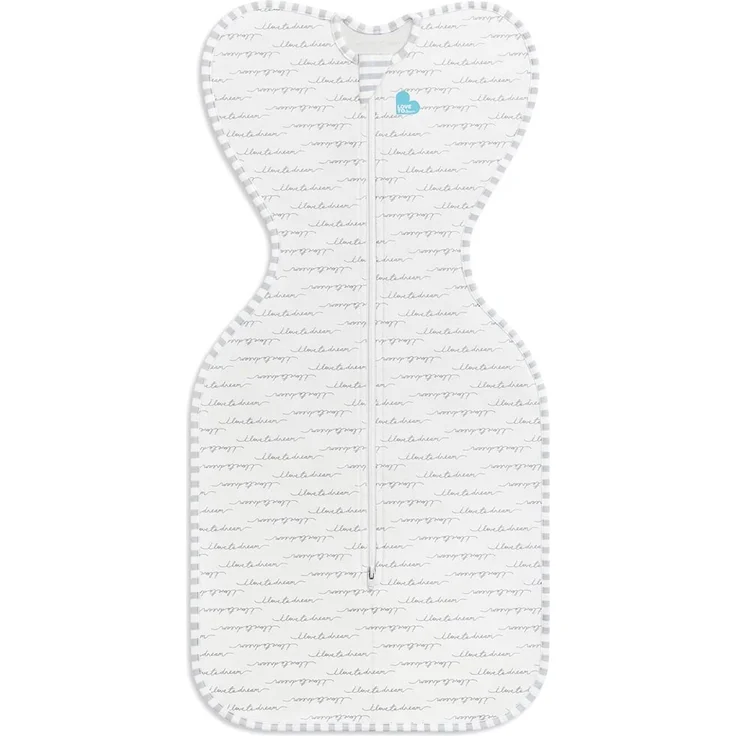 Love To Dream Baby Pucksack, Neugeborene, 2,2–3,8 kg, Idealer Stoff für Moderate Temperaturen (20-24°C), Arme hoch Position, hüftgesund, Doppelter Reißverschluss für einfache Windelwechsel, Weiß