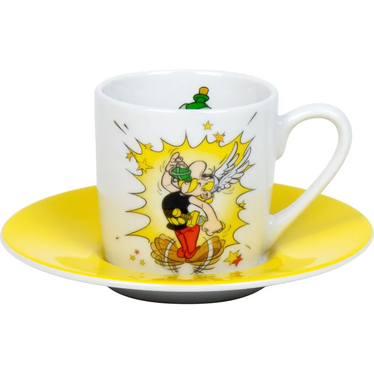 KÖNITZ 1150532383 Espressotasse Asterix Zaubertrank 85 ml, Porzellan