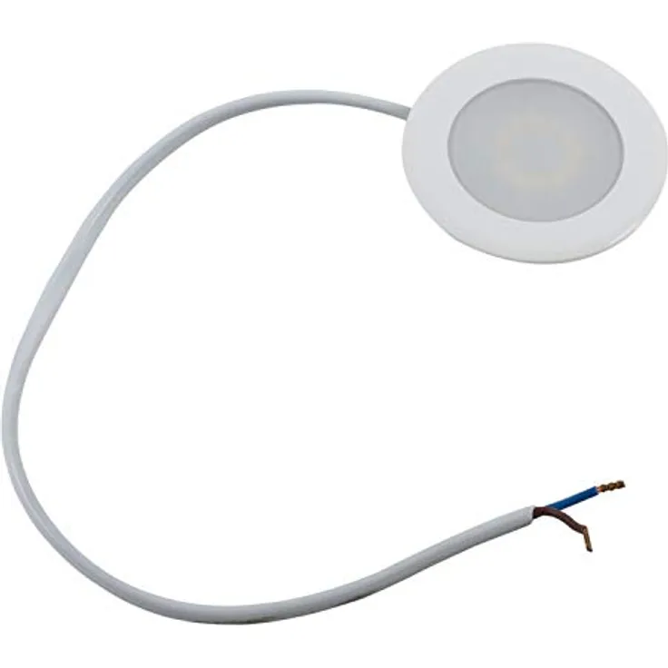 Heitronic LED Einbauleuchte CASABLANCA, 2W Warmweiß, weiß, 68 mm