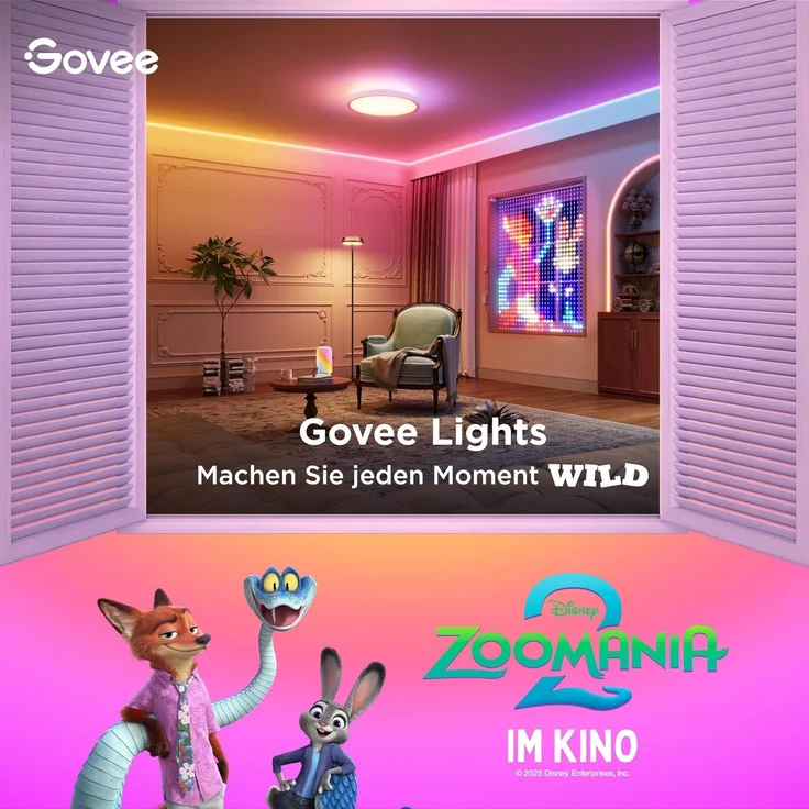 Govee Nachttischlampe Touch Dimmbar, LED Tischlampe RGBICWW, Steuerung von Alexa mit 64 Szenenmodi, 500 Lumen, Funktioniert mit Matter, 2700-6500k, für Wohnzimmer und Schlafzimmer – Bild 2