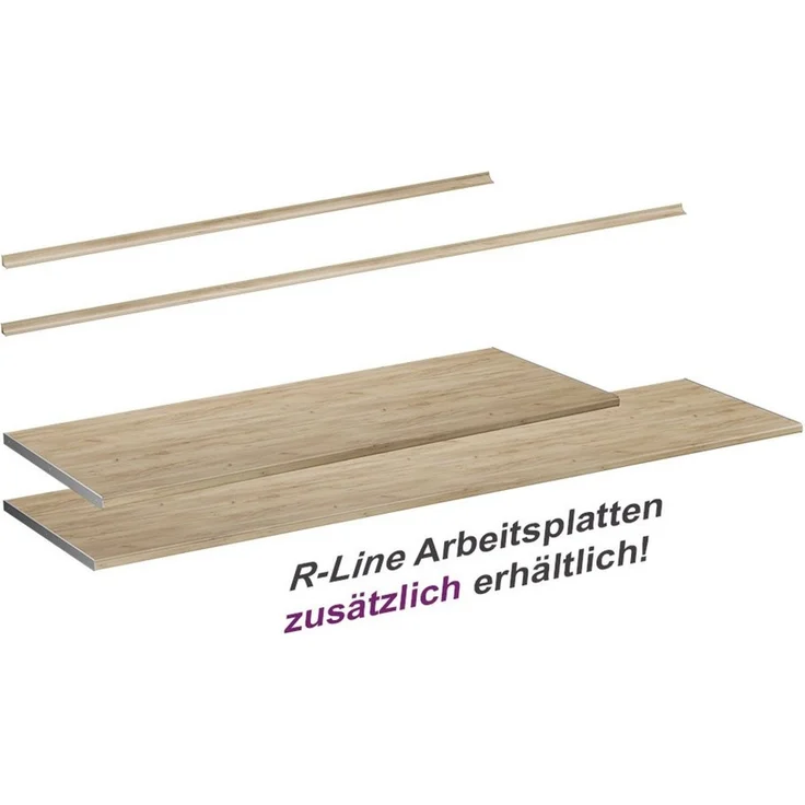 Küchenarbeitsplatte R-Line Goldkraft Eiche 160 cm Vicco – Bild 3