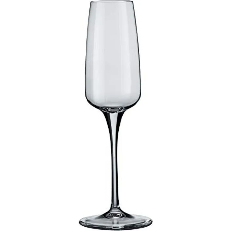 Bormioli 180811-BF9 Aurum Sektglas, Glas, Transparent, 230 ml, 6 Stück