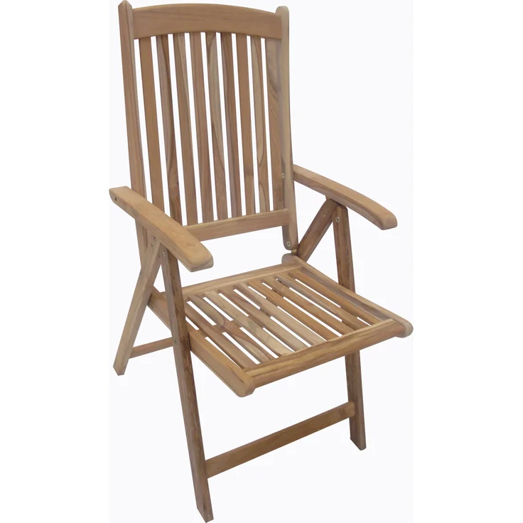 Balkonmöbel-Set LINNEA 3-tlg. - Teak, Teakbraun | Gartenmöbel-Set Gartengarnitur Garten-Sitzgruppe Essgruppe Balkon-Set mit Stühlen A und Tisch – Bild 2