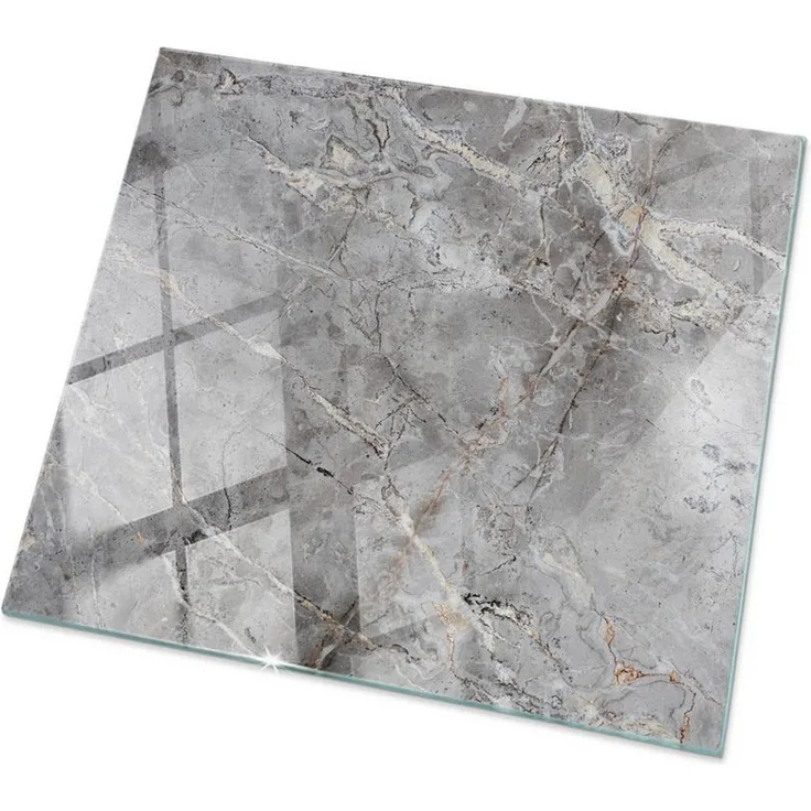 Tulup Tischplatte Glasplatte für Couchtisch Natürliches Marmormuster Bodenplatte Glas