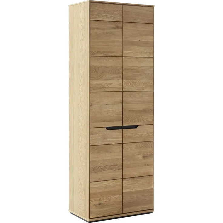 Garderobenschrank >ARAYA< 2 Türen, Eiche teilmassiv - 69x195x40,5 (BxHxT)