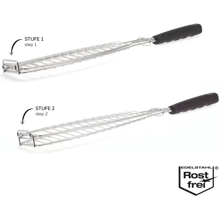 bremermann Grillguthalter Fisch-Grillhalter 2er Set Fischhalter, Fischgriller, Fischbräter, (2-St) – Bild 8