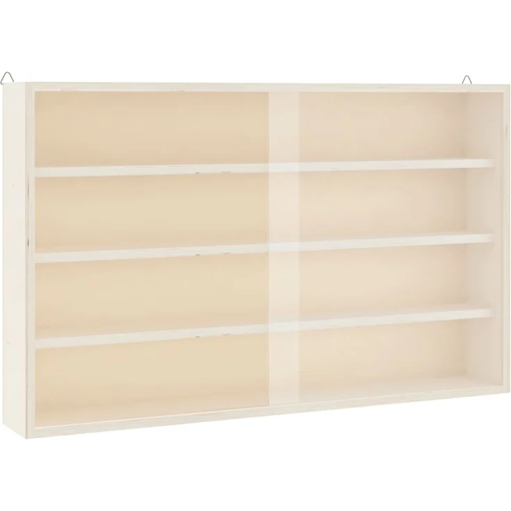 vidaXL Sammlervitrine aus Holz mit Türen 60 x 8,5 x 37 cm 4017386 – Bild 3