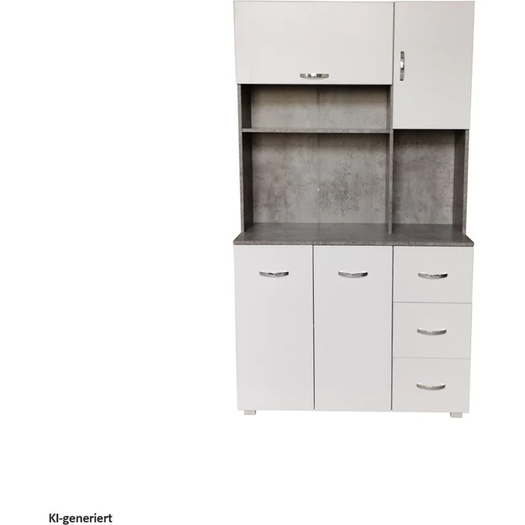 HTI-Line Hochschrank Küchenschrank Blanca (Stück, 1-St, 1x Schrank Blanca, ohne Dekoration) Küchenbuffet – Bild 3
