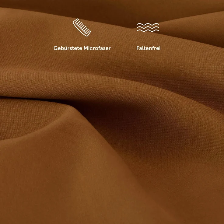 Blumtal® Spannbettlaken 80x200 cm - Spannbettlaken Microfaser - Oekotex zertifiziertes Bettlaken 80x200 cm - Spannbettlaken 80x200 cm - Spannbettücher 80x200 cm - Laken - Pumpkin Spice - Braun – Bild 4