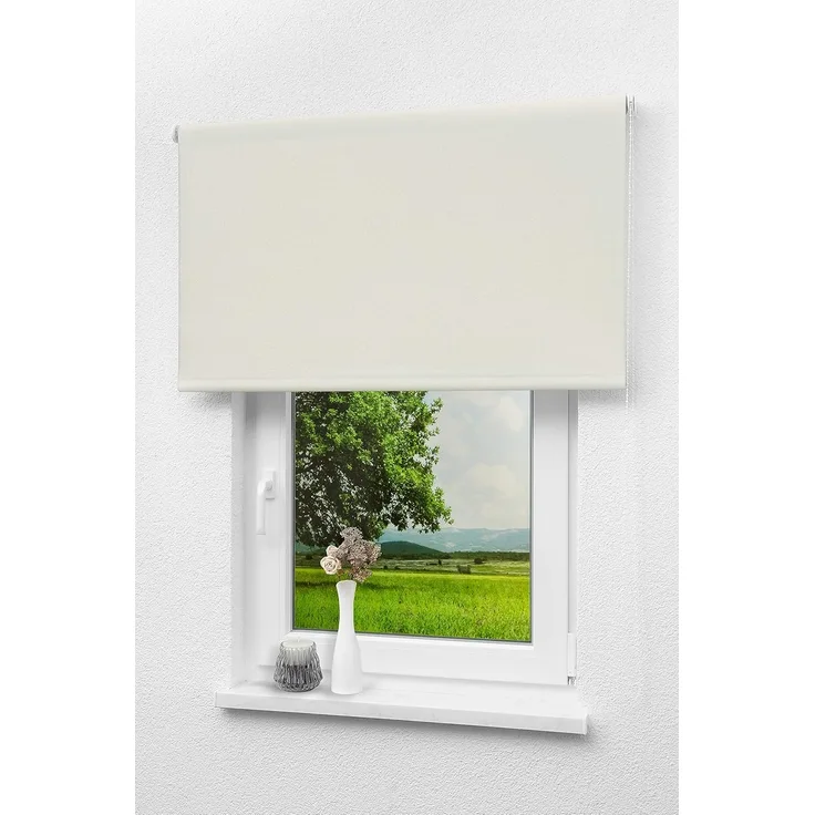 Lysel Outlet - Verdunkelungsrollo Kieselgrau, (B x H) 122.50cm x 190cm in grau/kieselgrau