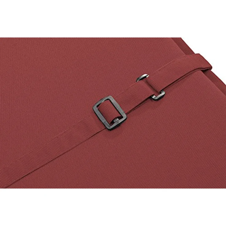 Traumnacht Komfort 2er Set Liegenauflagen Outdoor rot mit abnehmbarem Bezug, 190 x 58 x 6 cm, Öko-Tex zertifiziert, produziert nach deutschem Qualitätsstandard – Bild 3