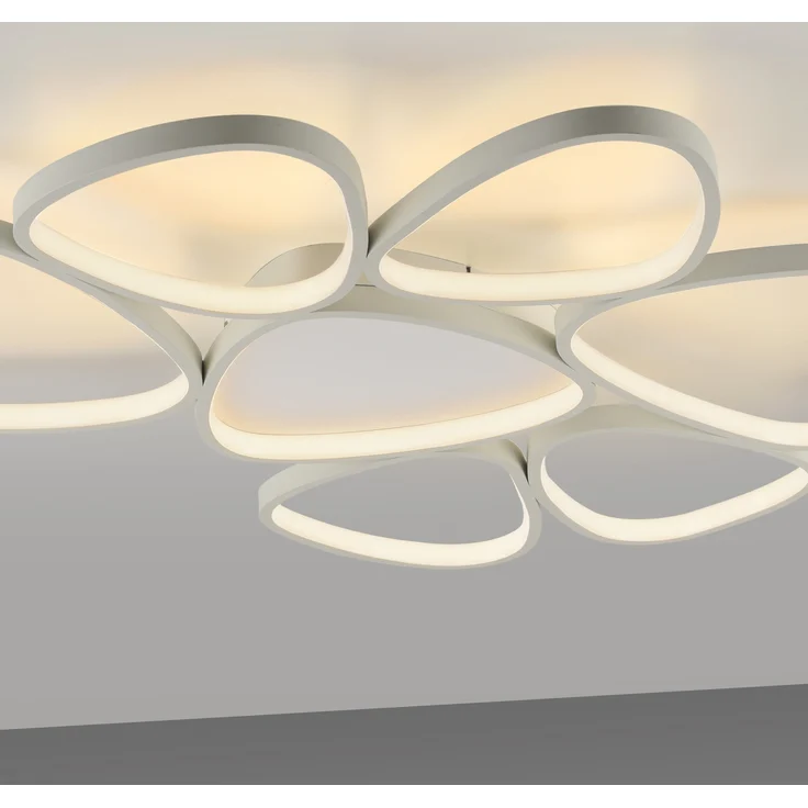 JUST LIGHT Deckenleuchte PEBBLES, Dimmfunktion, LED fest integriert, Warmweiß, LED, dimmbar, Switchmo, Memory, nach Trennung vom Netz – Bild 5