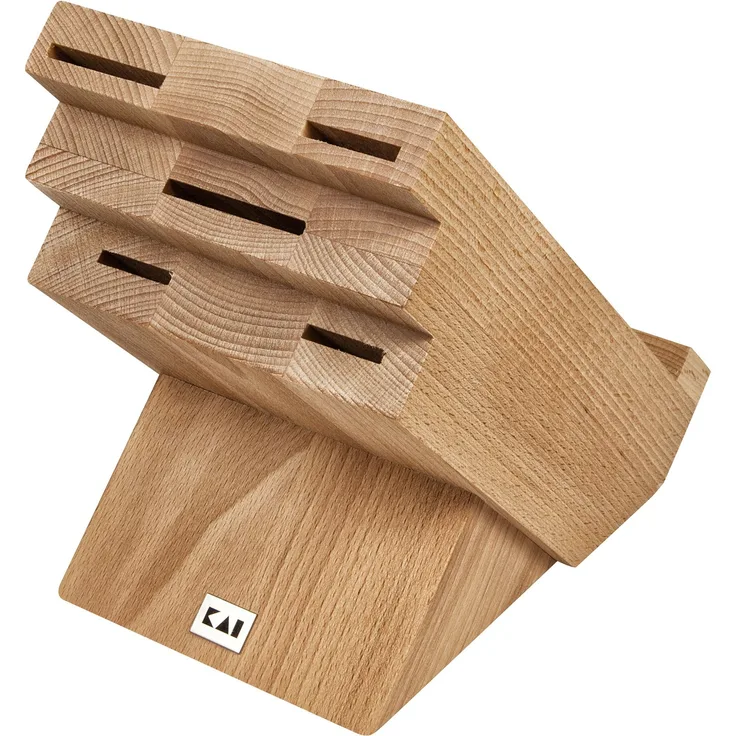 KAI Messerblock mit Kochbuchhalter Buche für 5 Messer DM-0820