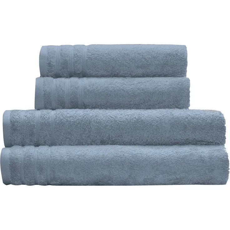 Kleine Wolke Handtuch Set Royal, 4 Stück (2 Handtücher 50/100 cm + 2 Duschtücher 70/140 cm), Frottier (Set, 4-St), Uni Farben, mit Bordüre, weich, in verschiedenen Sets erhältlich