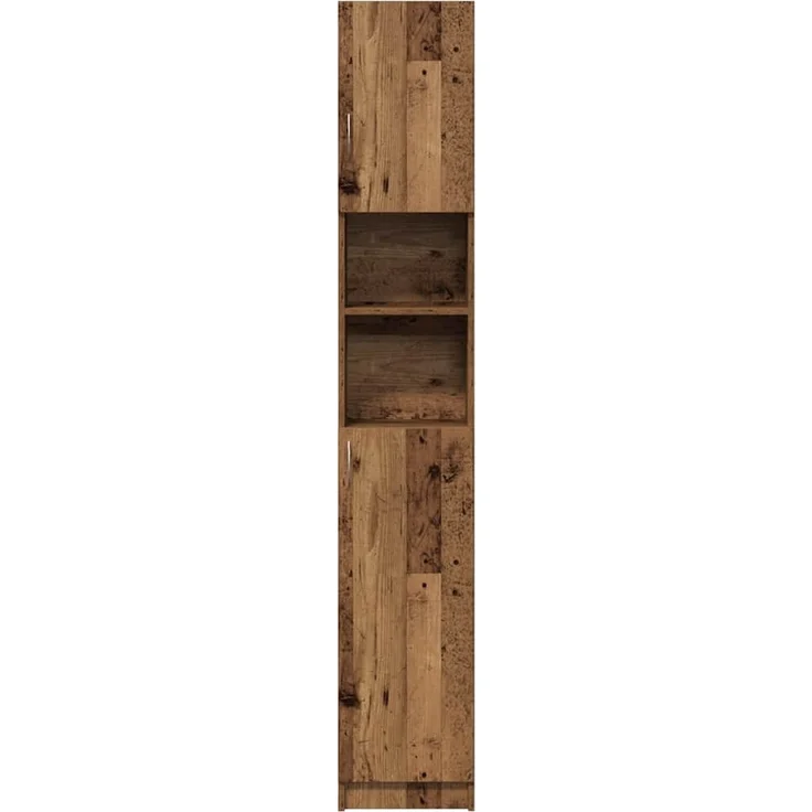 vidaXL Badschrank Altholz-Optik 32x25,5x190 cm Holzwerkstoff 856048 – Bild 3